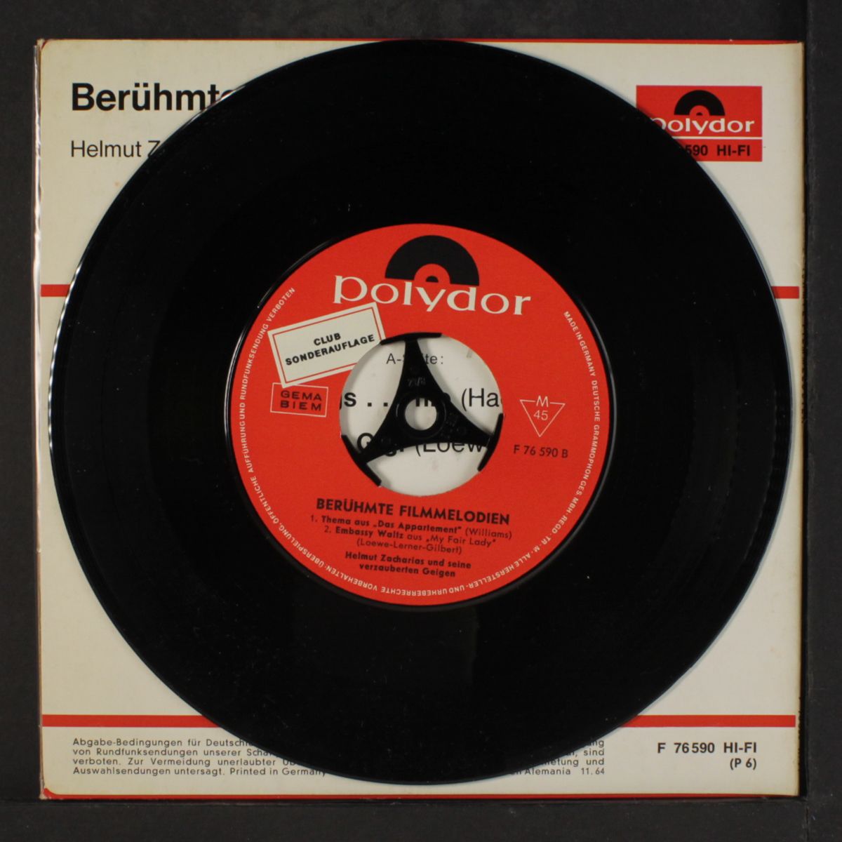 beruhmte filmmelodien by HELMUT ZACHARIAS