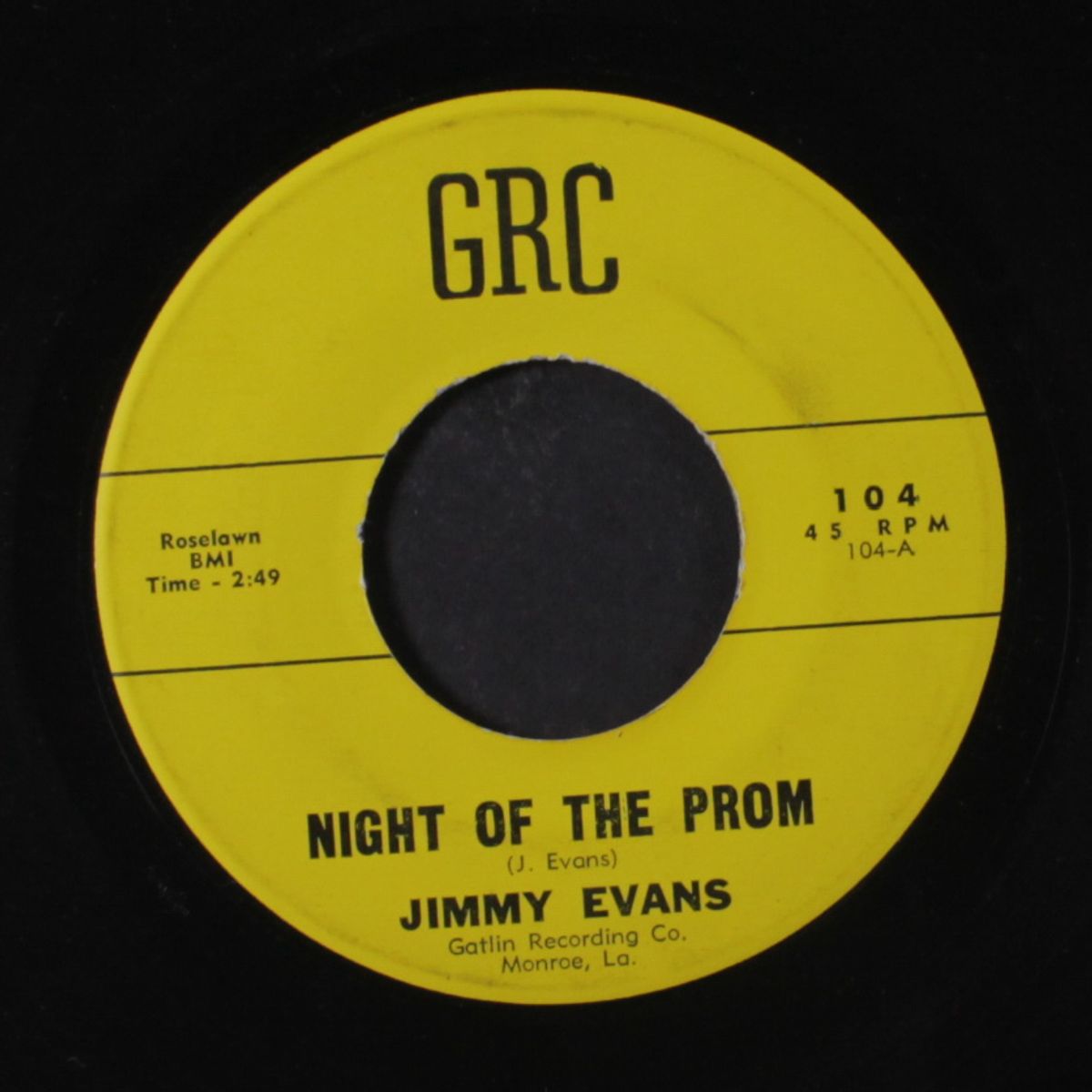 night of the prom / doggin' usa by JIMMY EVANS