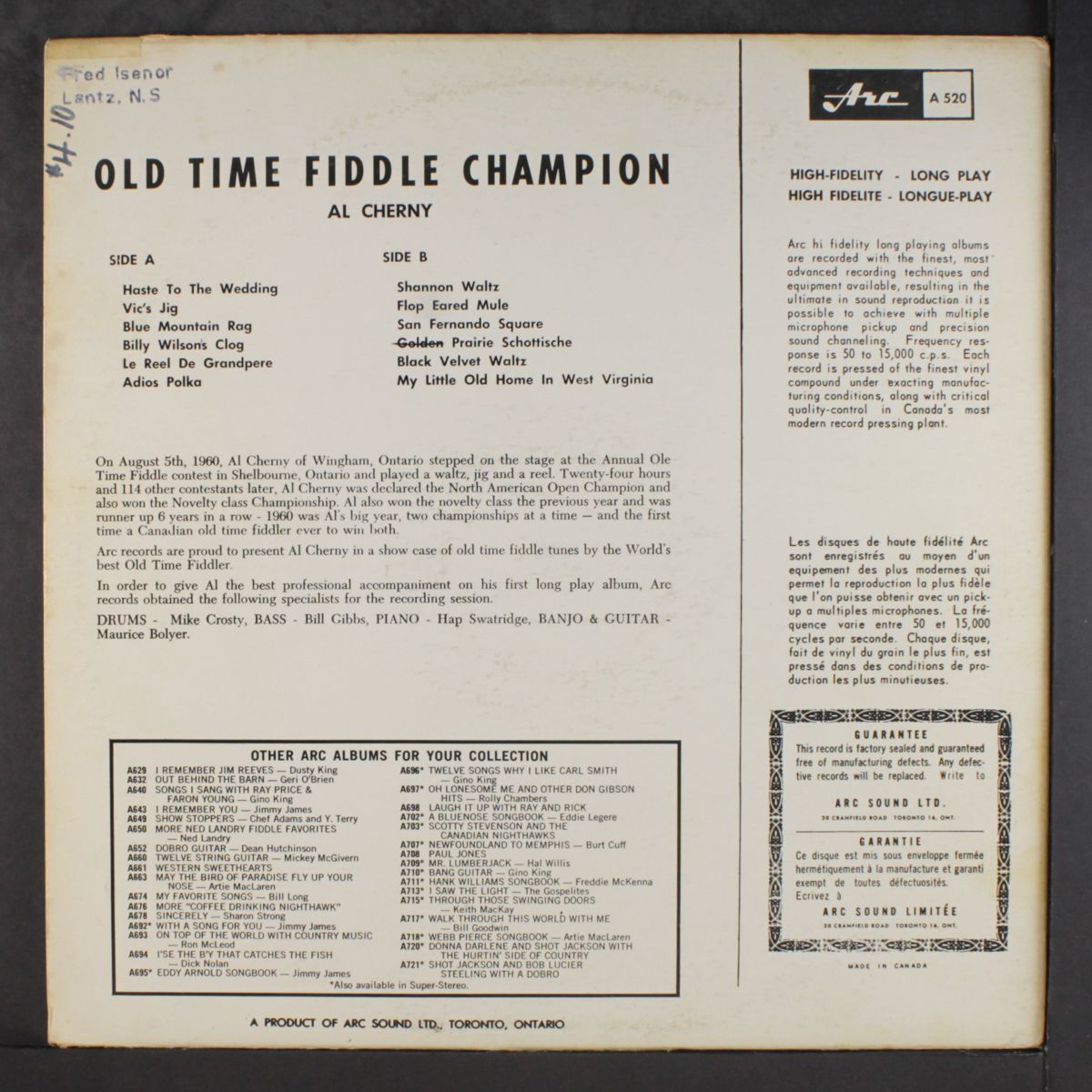 old time fiddle champion by AL CHERNY