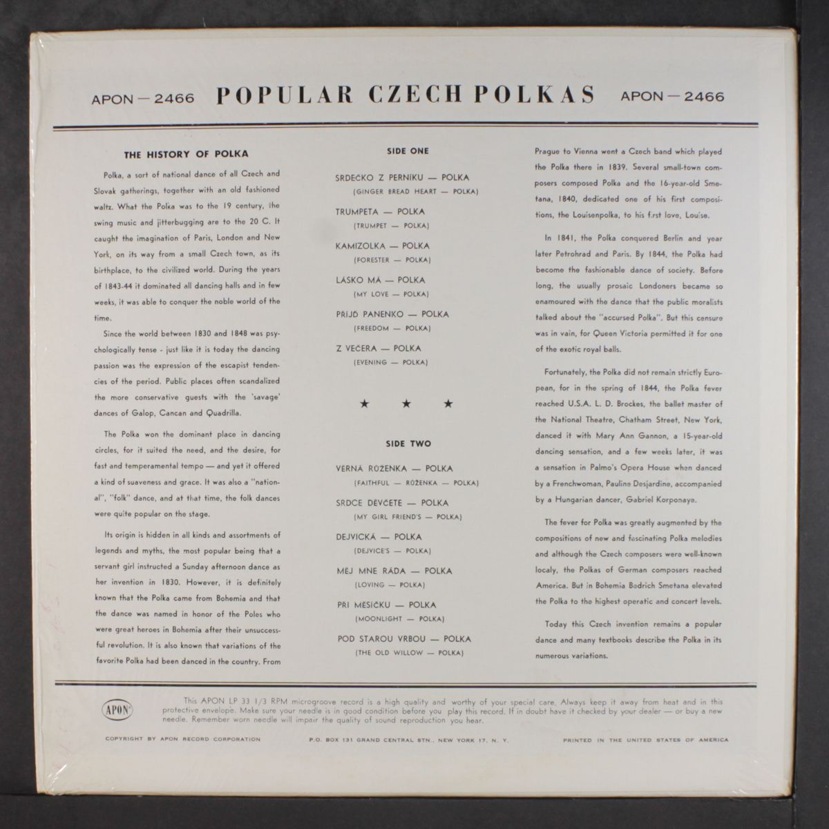 popular czech polkas by VARIOUS