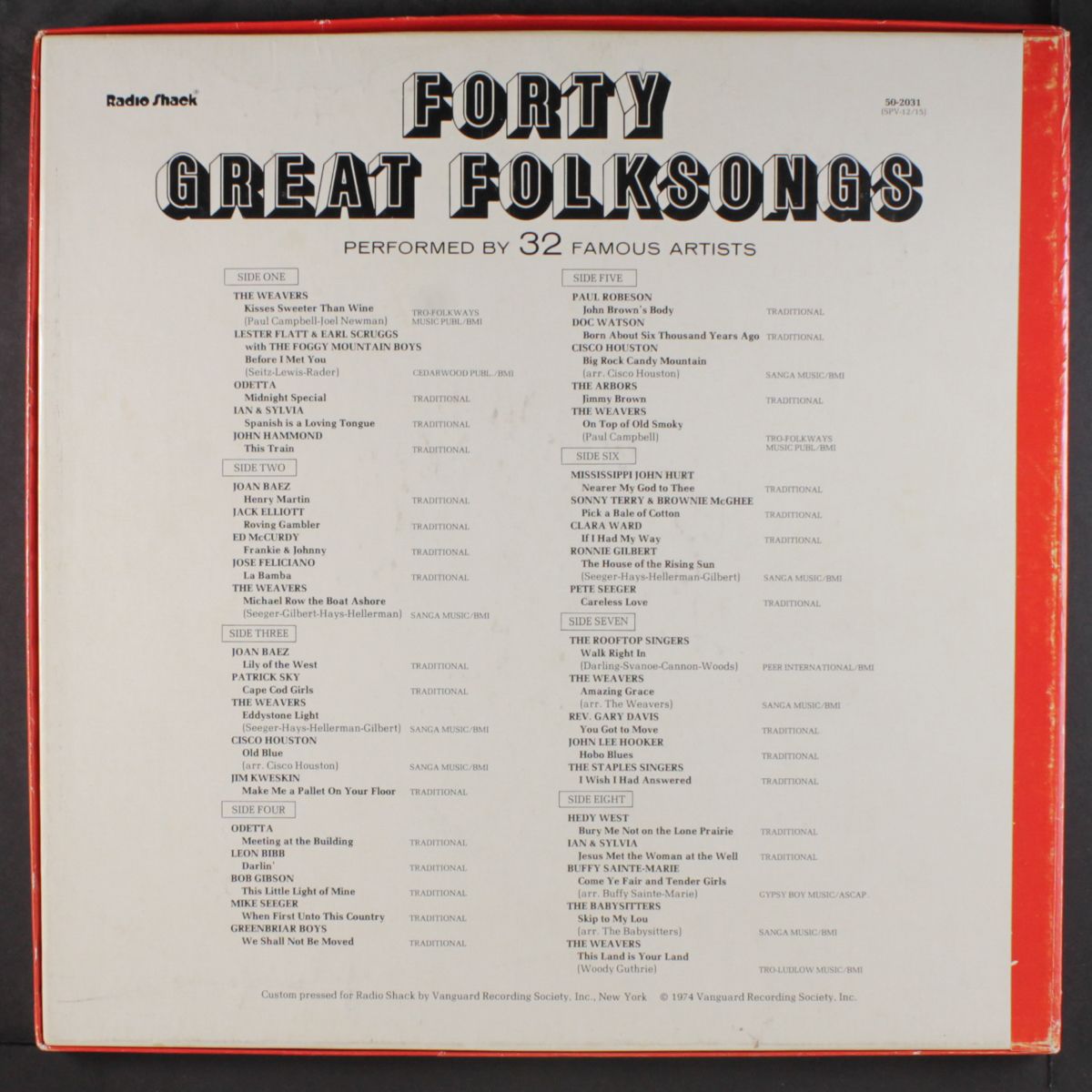 40 great folk songs by VARIOUS