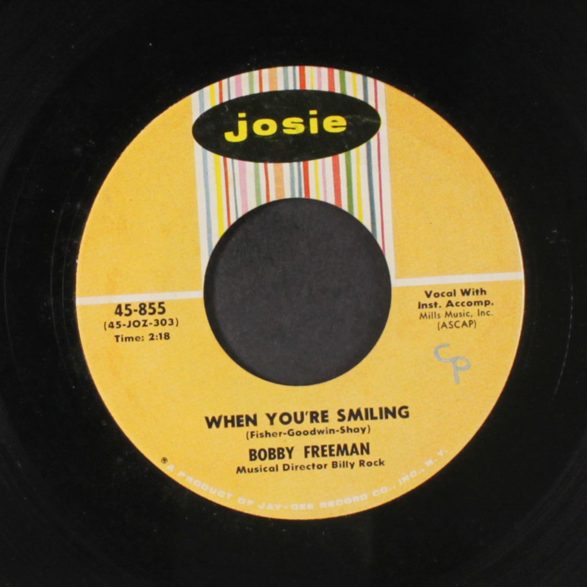 when you're smiling / a love to last a lifetime by BOBBY FREEMAN