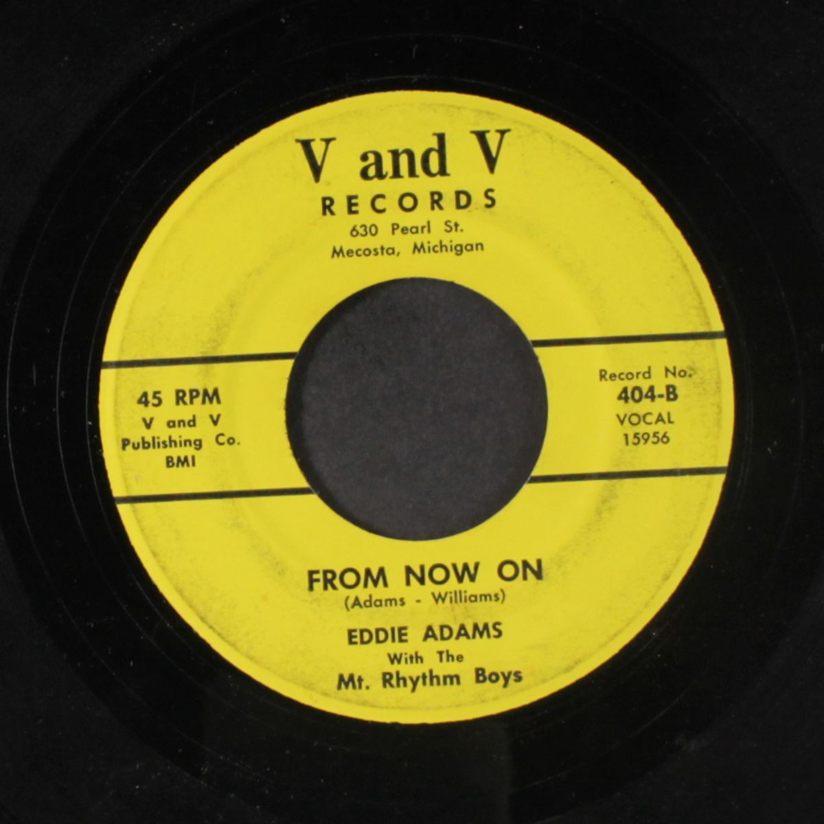 break away / from now on by EDDIE ADAMS & MT. RHYTHM BOYS