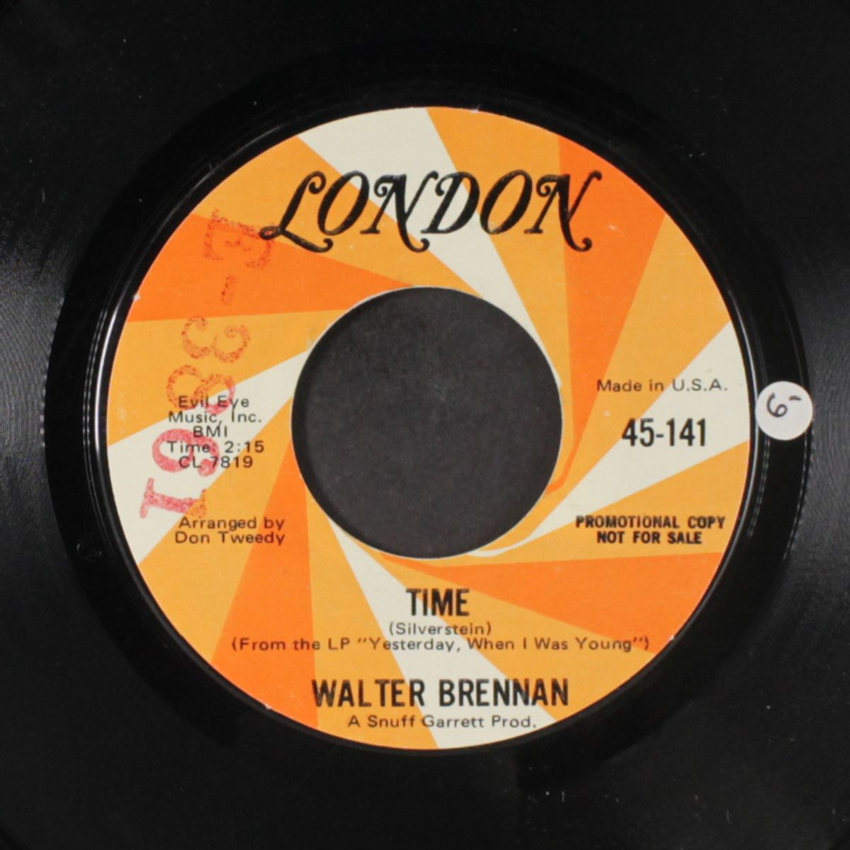 yesterday, when i was young / time by WALTER BRENNAN