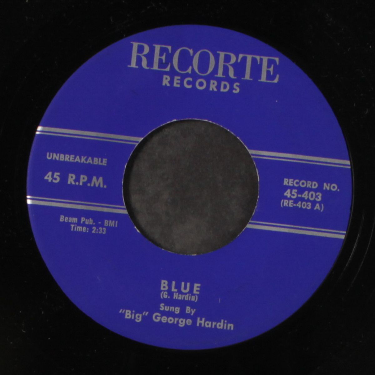 up the harlem way / blue by 'BIG' GEORGE HARDIN