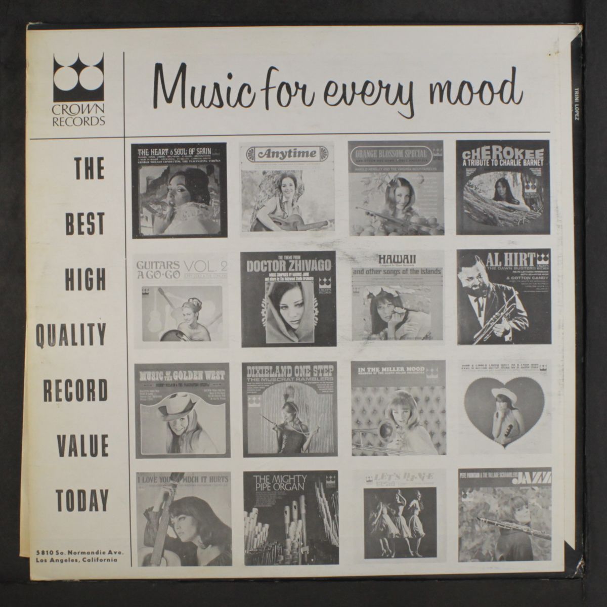 plays & sings by TRINI LOPEZ