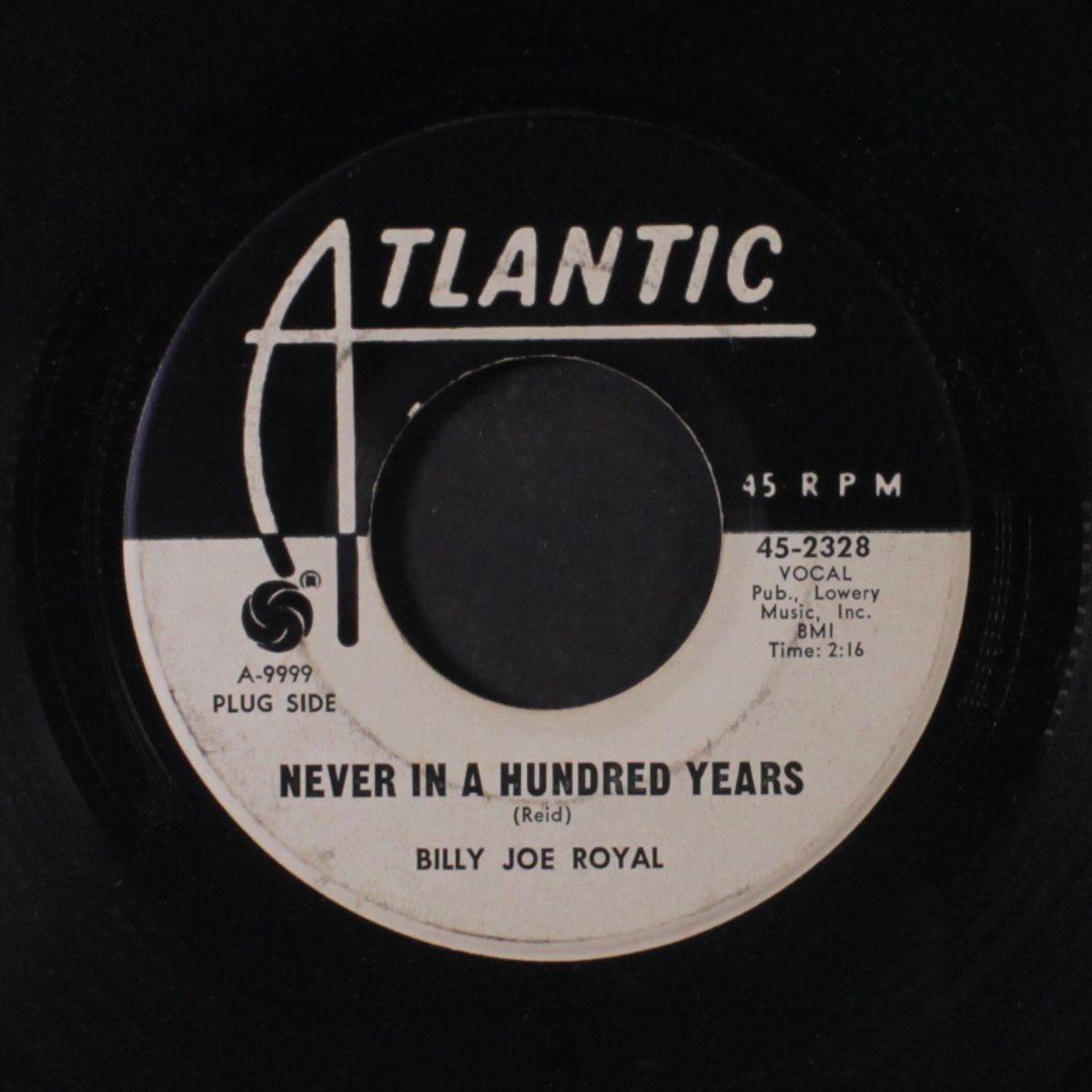 never in a hundred years / we haven't a moment to lose by BILLY JOE ROYAL