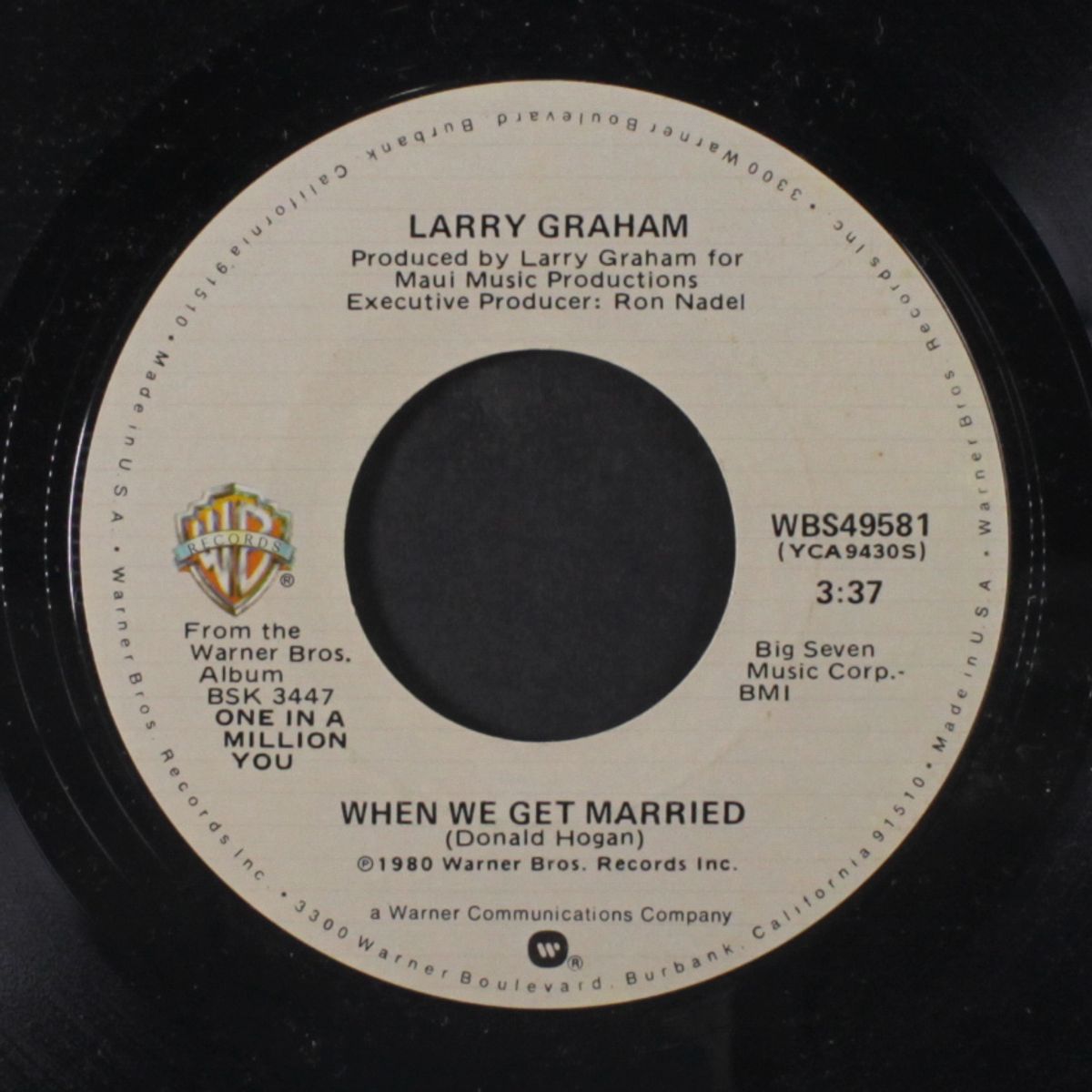when we get married / tonight by LARRY GRAHAM