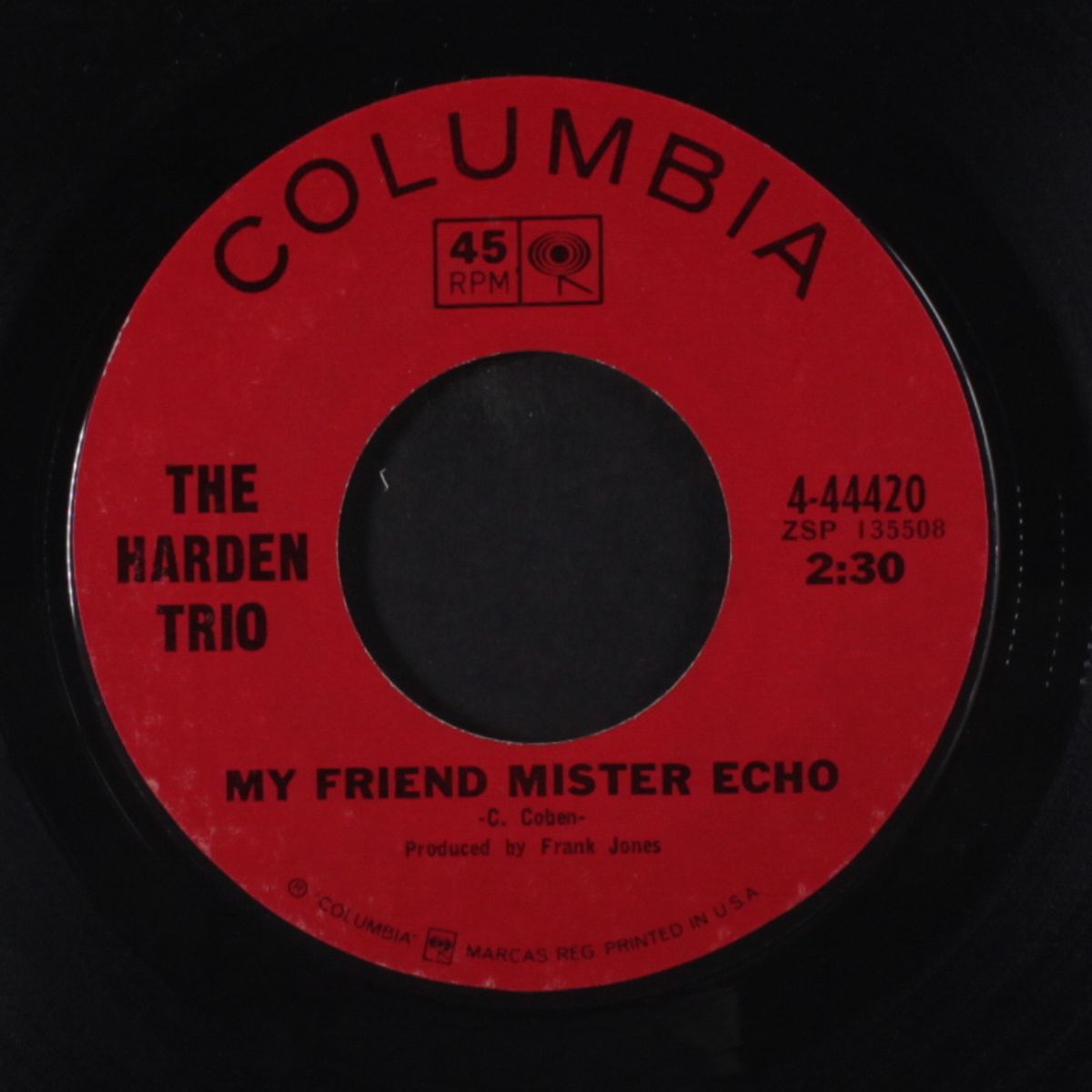 my friend mister echo / he looks a lot like you by HARDEN TRIO