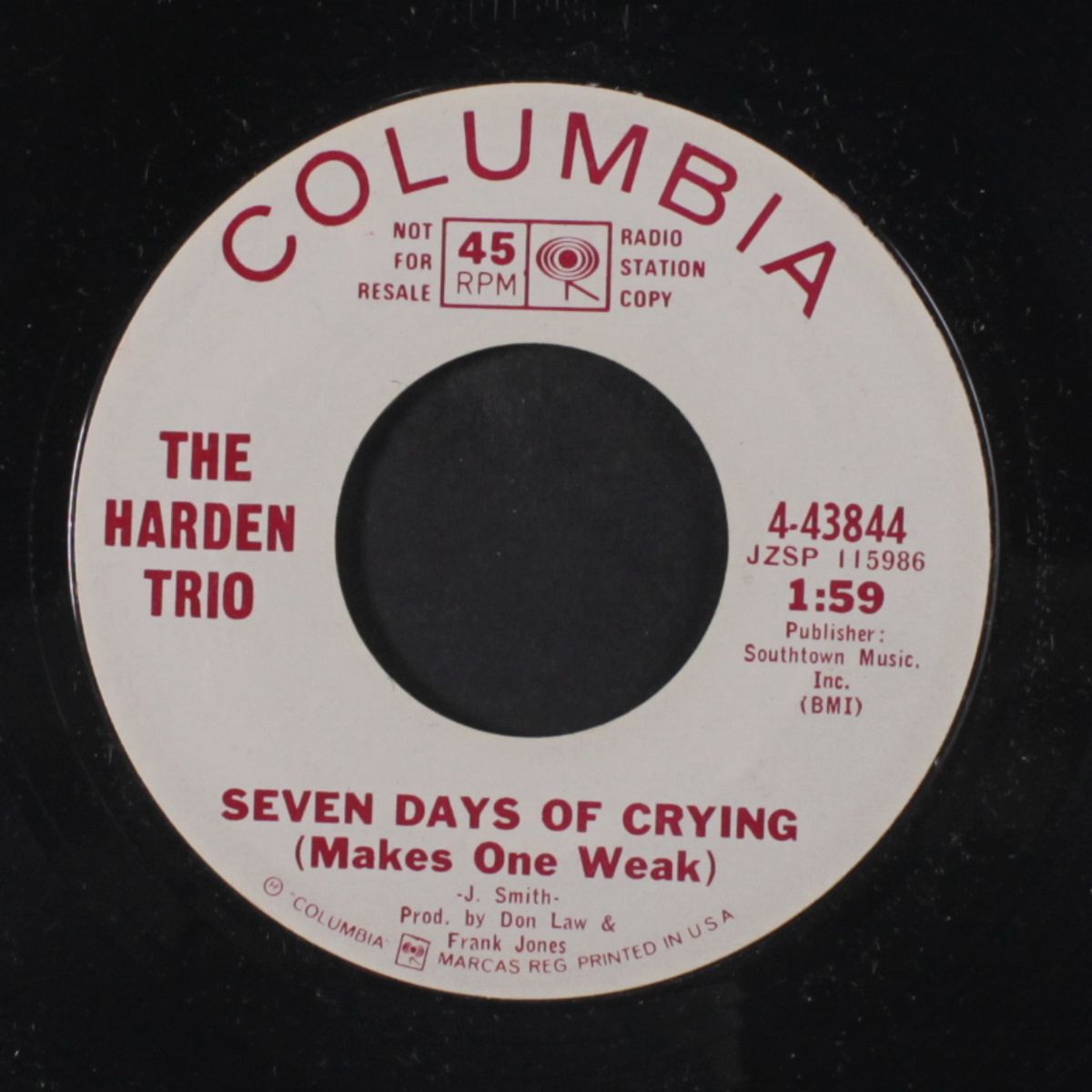 seven days of crying / husbands and wives by HARDEN TRIO