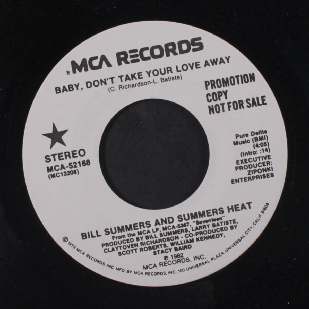 baby, don't take your love away / same by BILL SUMMERS & SUMMERS HEAT