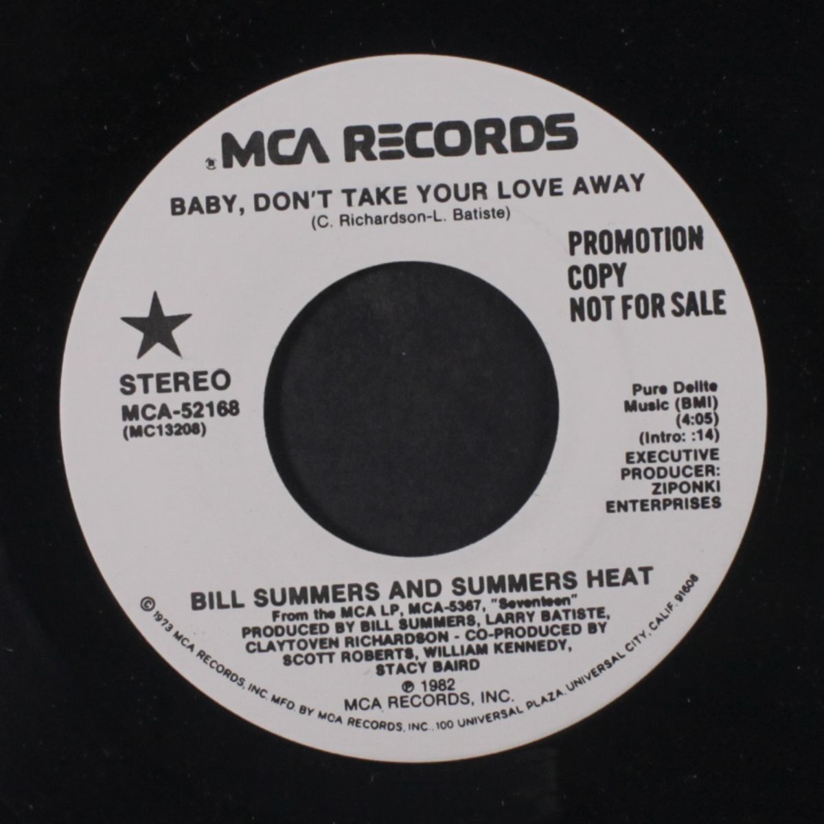 baby, don't take your love away / same by BILL SUMMERS & SUMMERS HEAT
