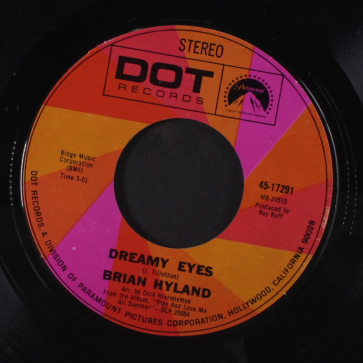 dreamy eyes / gonna make a woman of you by BRIAN HYLAND