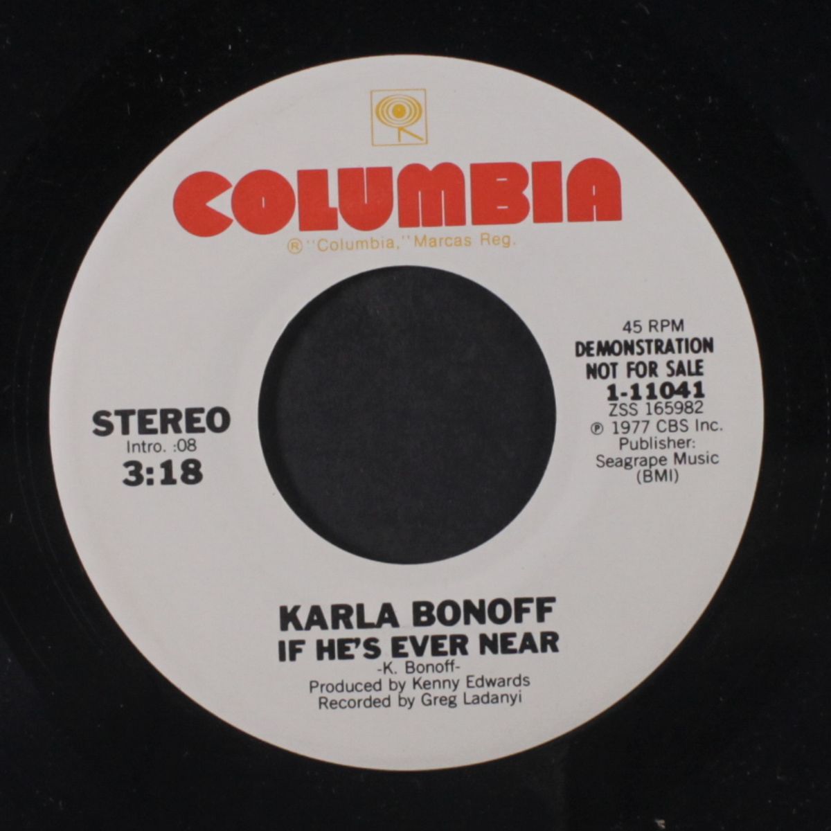 trouble again / if he's ever near by KARLA BONOFF
