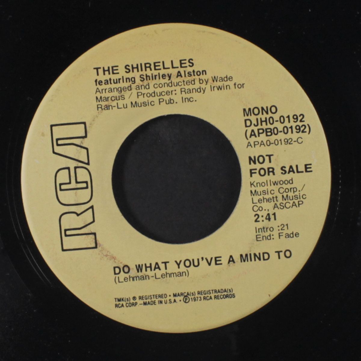 do what you've a mind to / mono by SHIRELLES