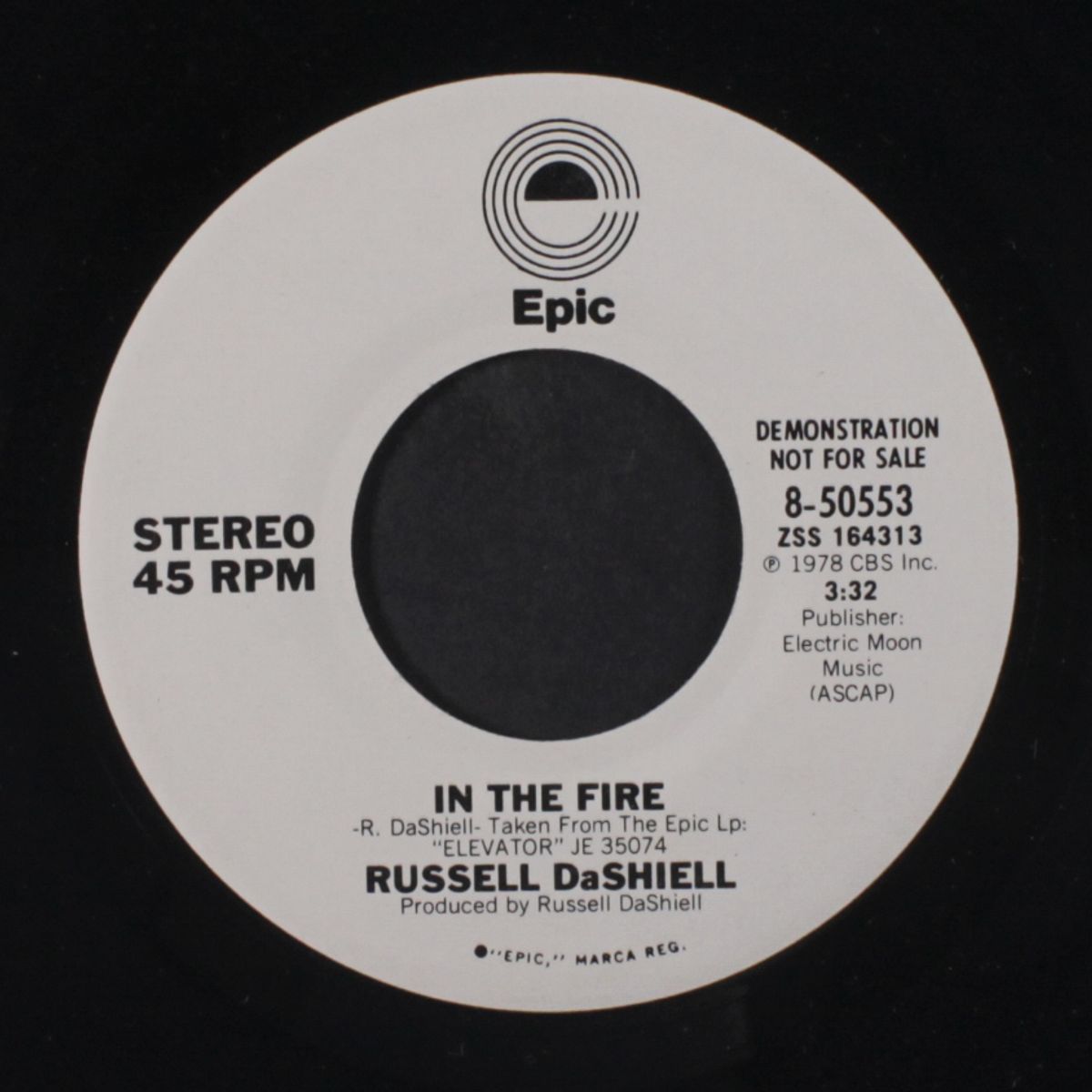 in the fire / same by RUSSEL DASHIELL