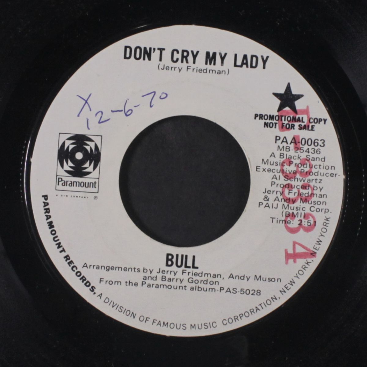 don't cry my lady / let it shine by BULL