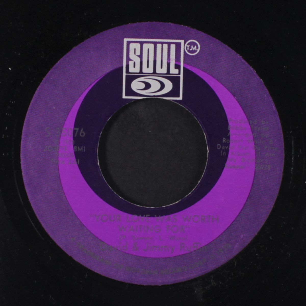 stand by me / your love was worth waiting for by DAVID & JIMMY RUFFIN