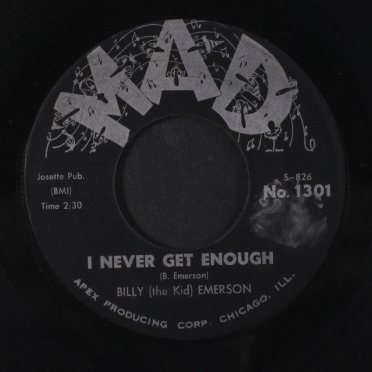 i never get enough / when it rains it pours by BILLY 'THE KID' EMERSON