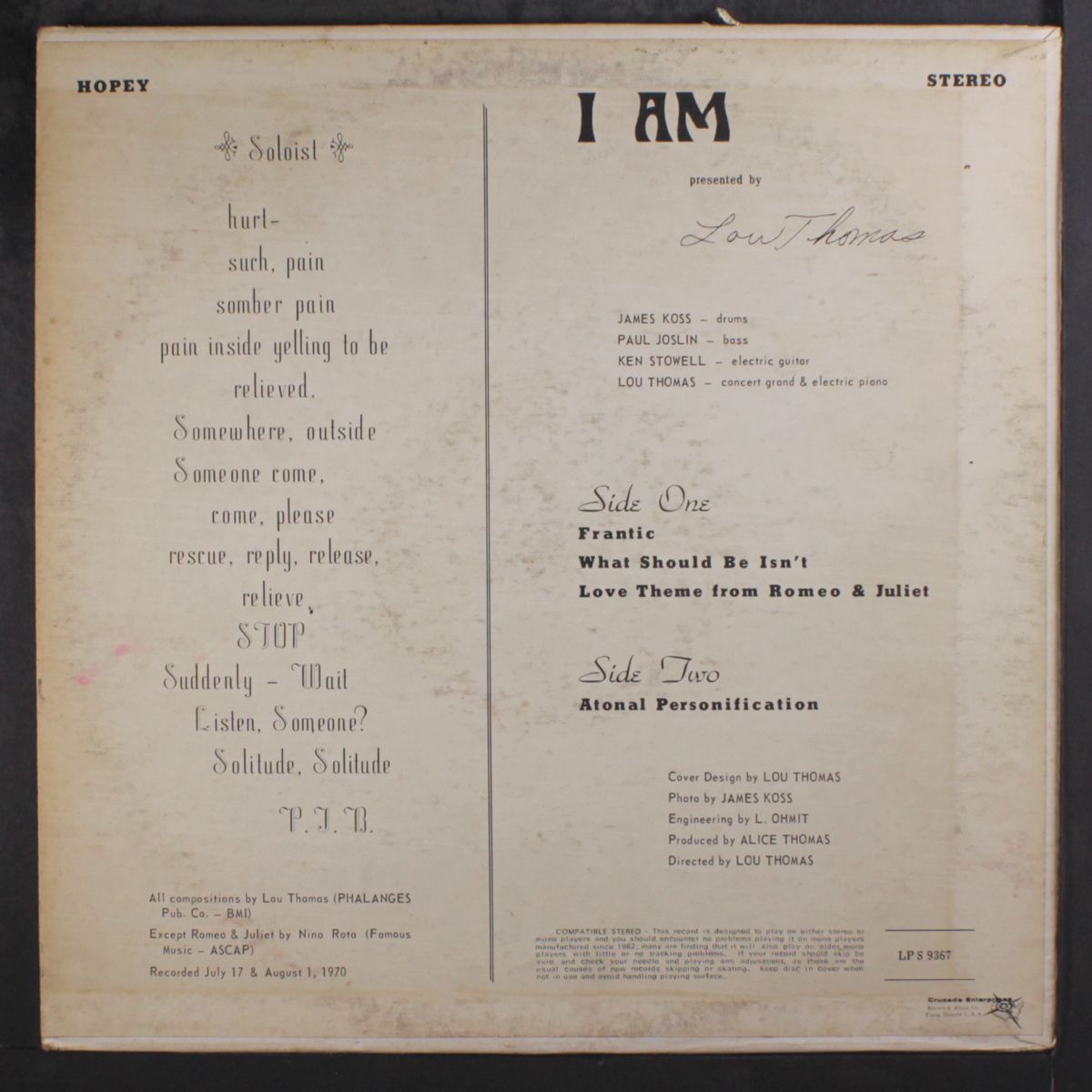 i am by LOU THOMAS