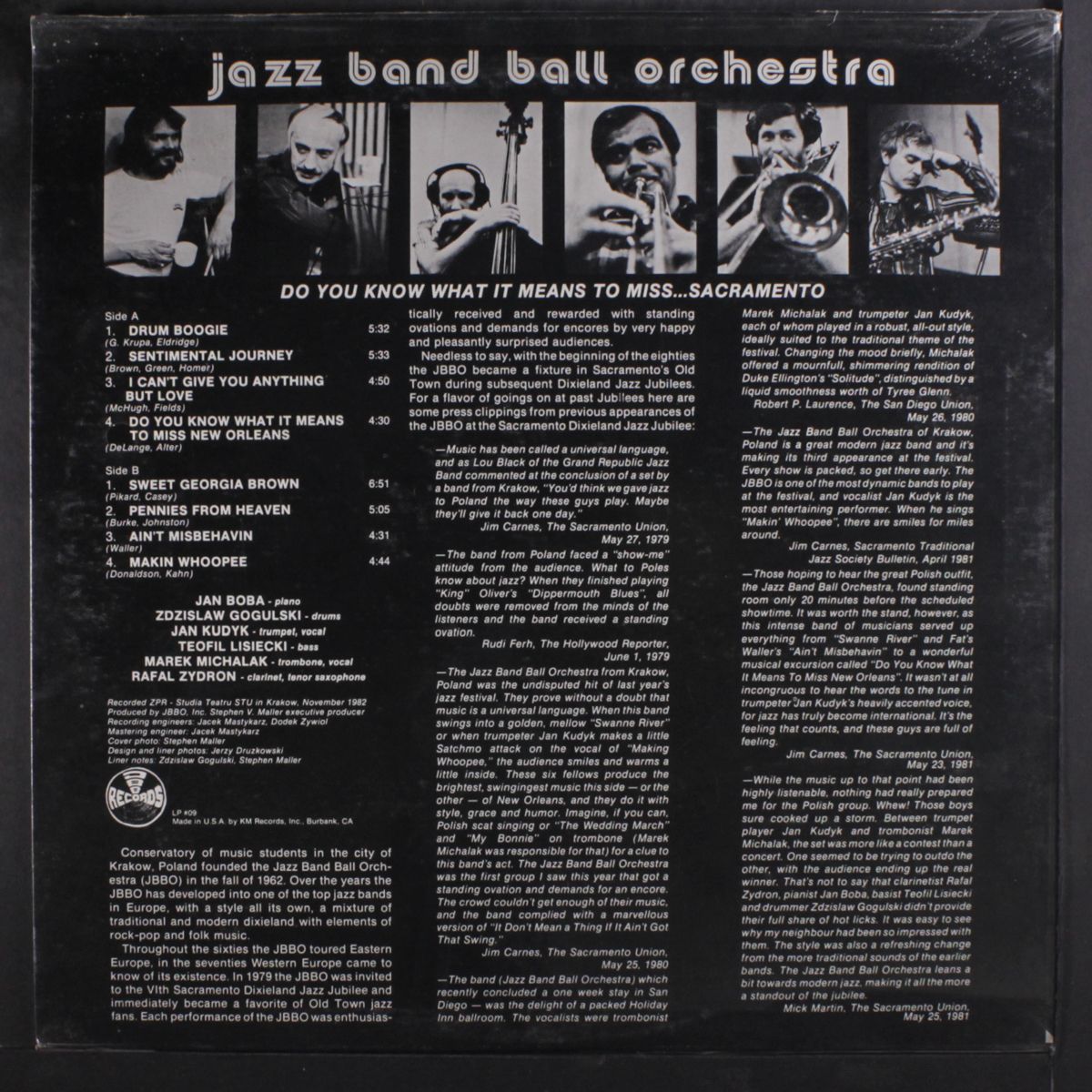 do you know what it means to miss sacramento by JAZZ BAND BALL ORCHESTRA