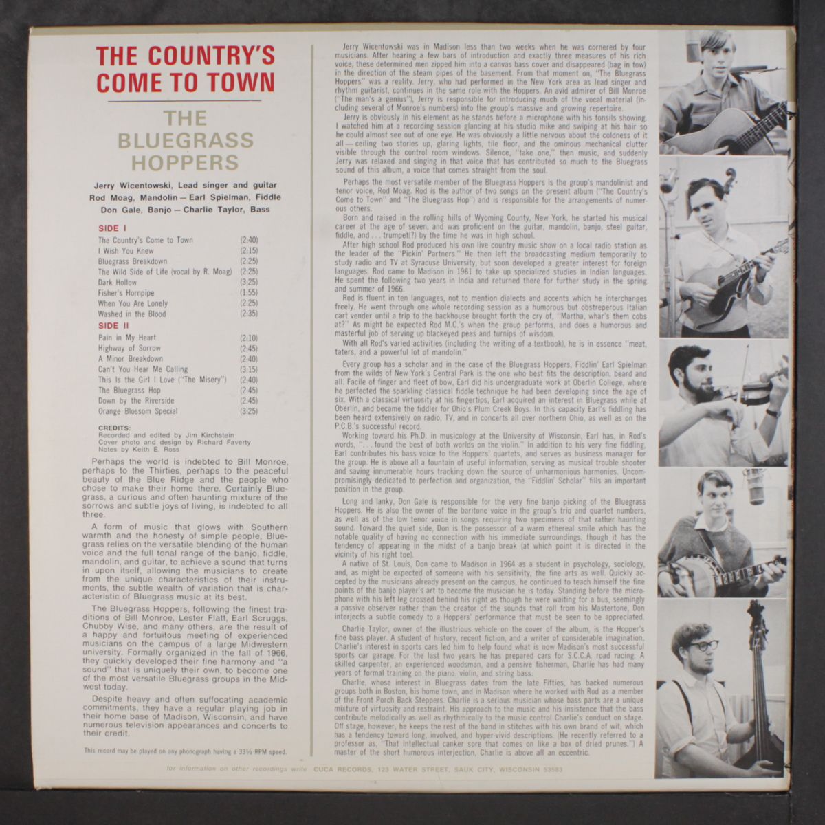the country's come to town by BLUEGRASS HOPPERS