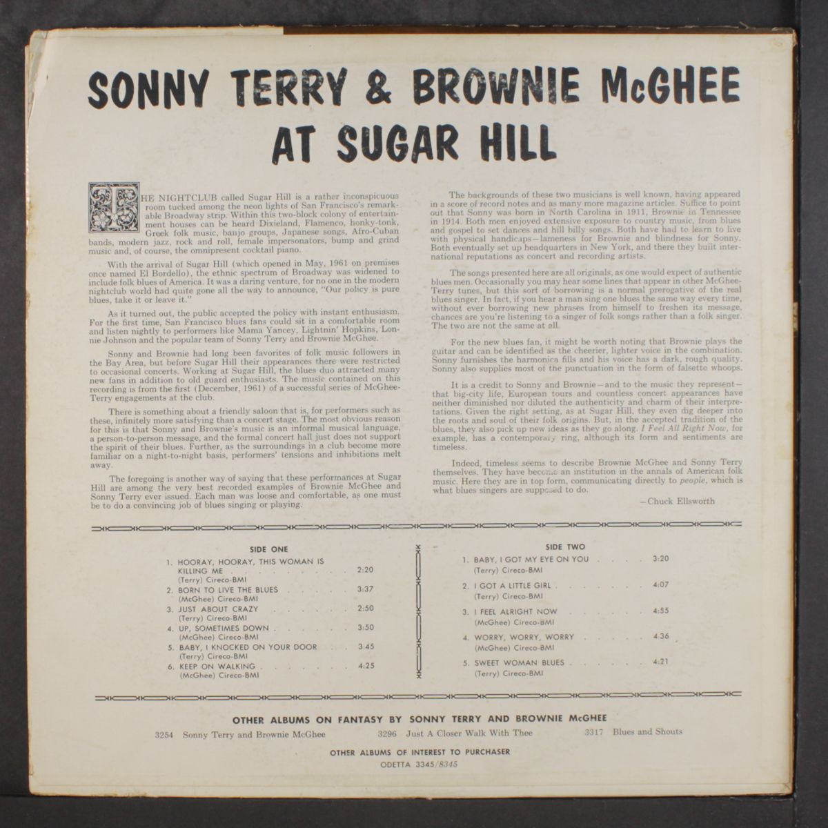 at sugar hill by SONNY TERRY & BROWNIE MCGHEE