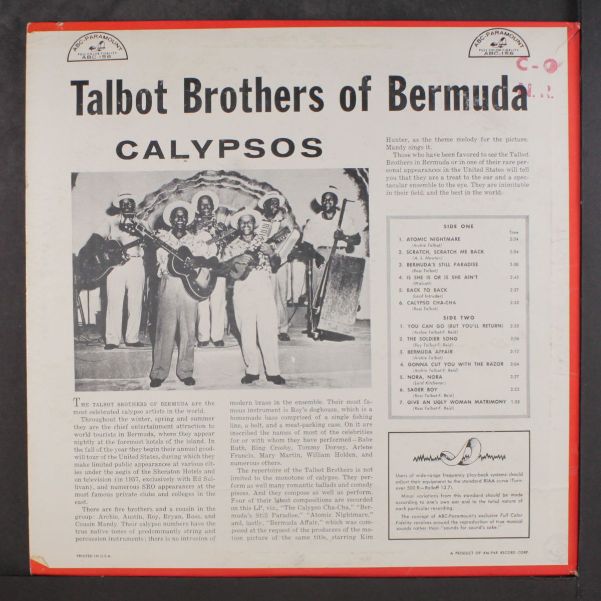 calypsos by TALBOT BROTHERS