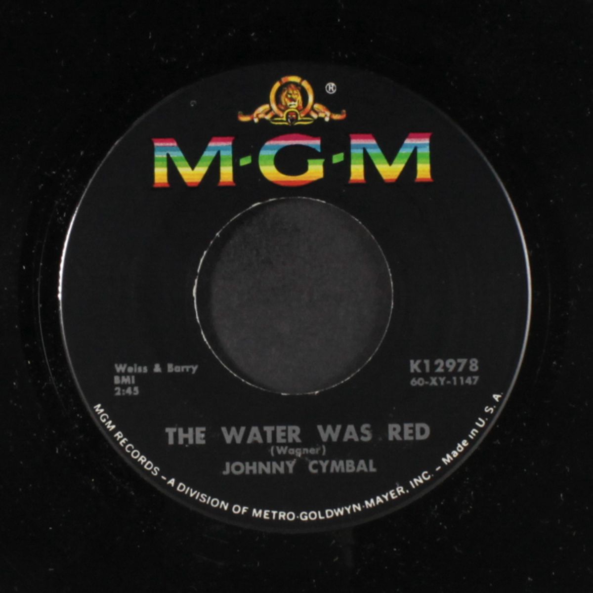 bunny / the water was red by JOHNNY CYMBAL