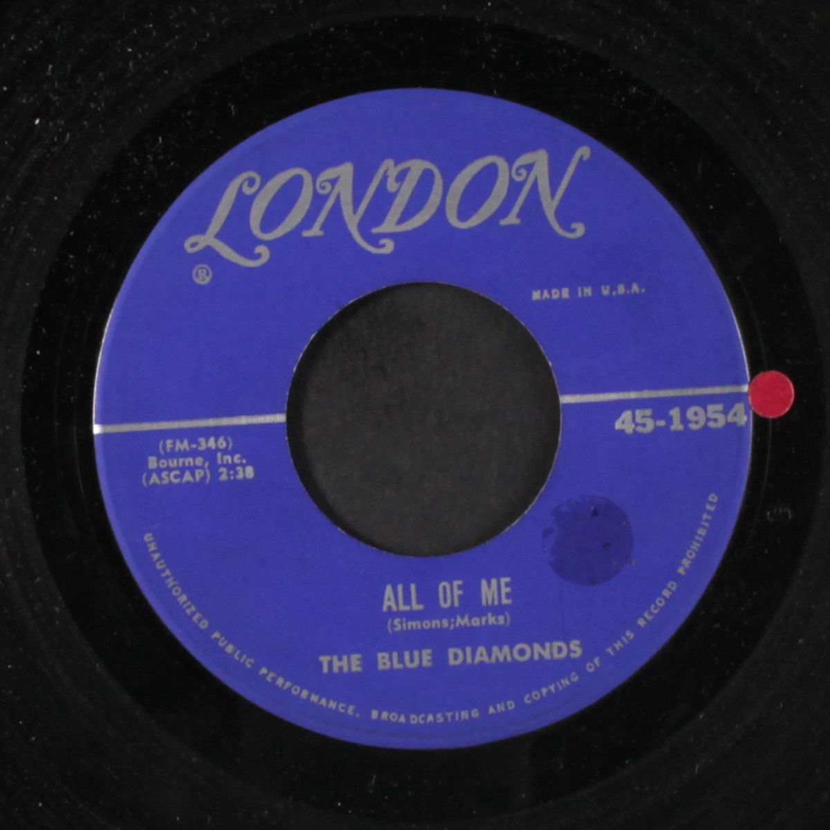 ramona / all of me by BLUE DIAMONDS