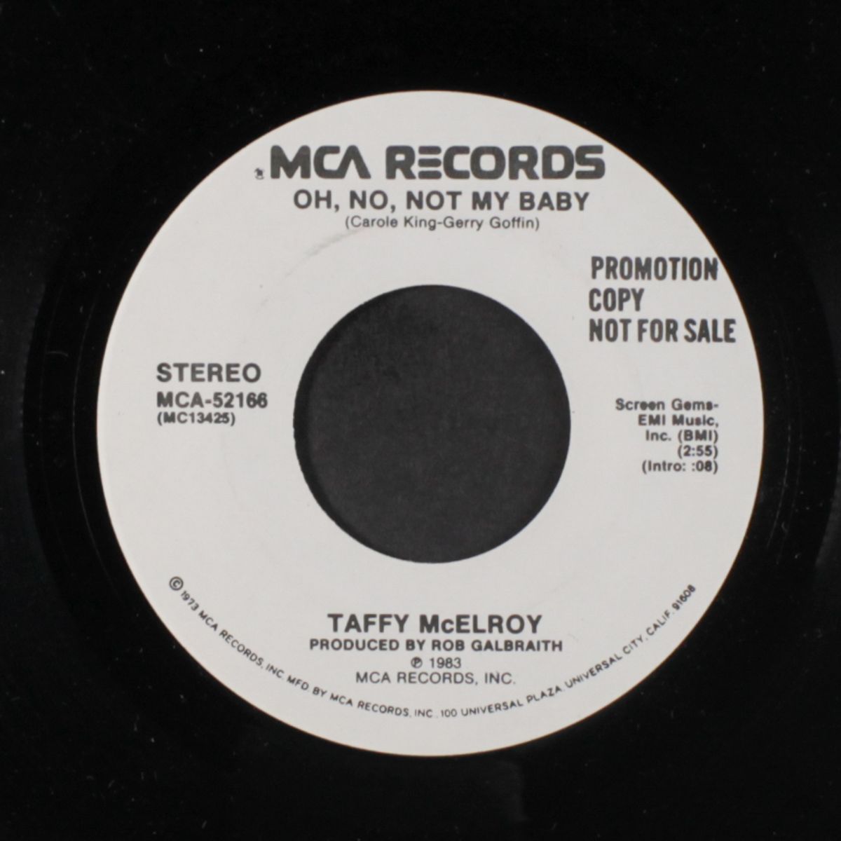 oh, no, not my baby / so much love by TAFFY MCELROY