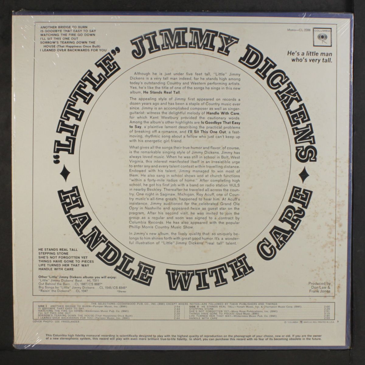 handle with care by LITTLE JIMMY DICKENS