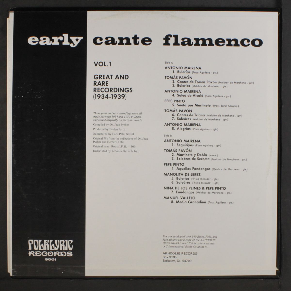 early cante flamenco by VARIOUS