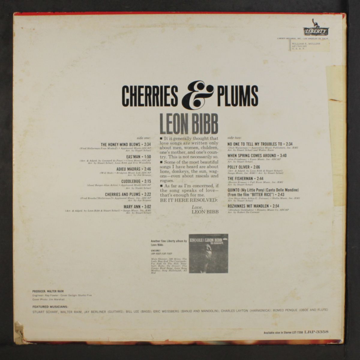 cherries & plums by LEON BIBB