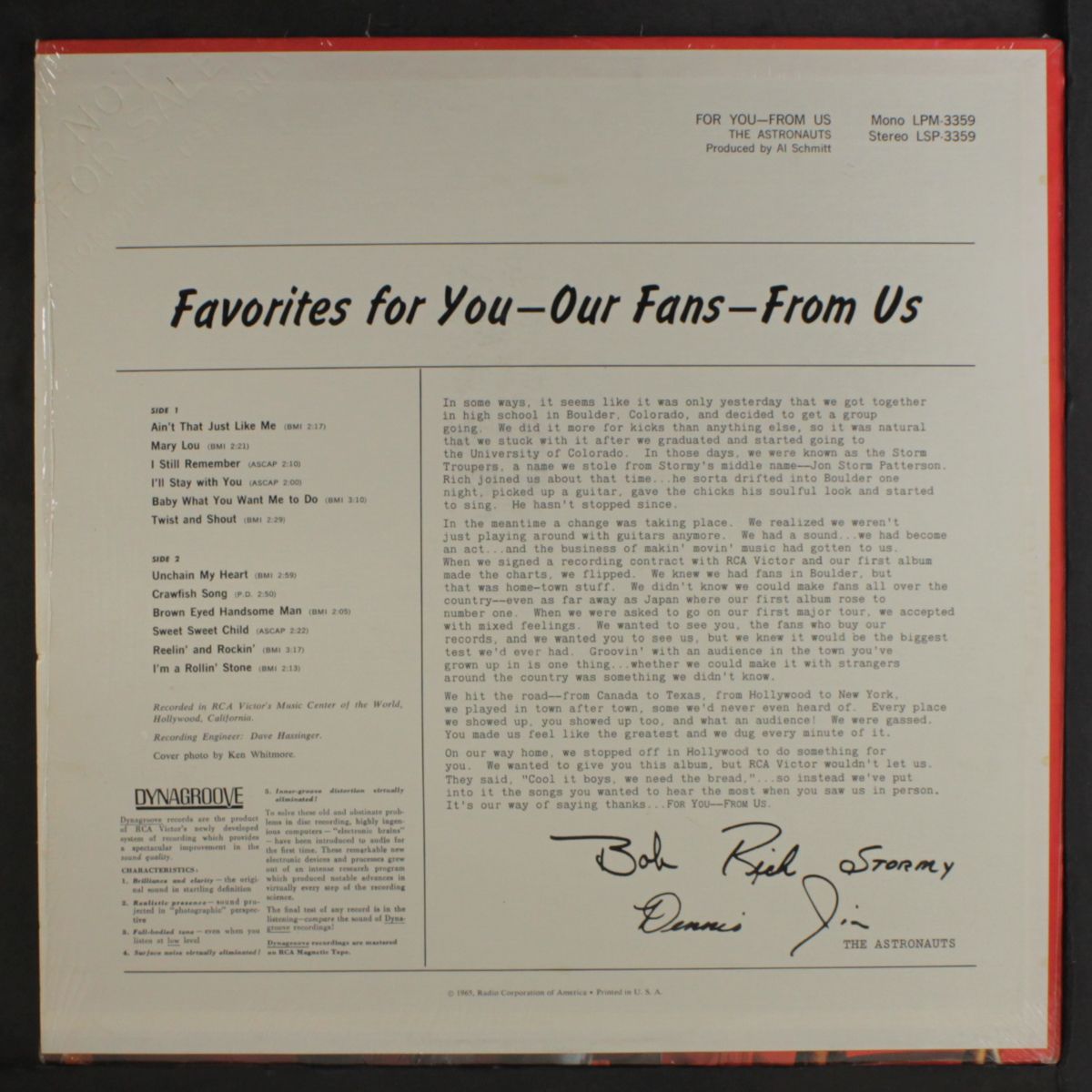 for you from us by ASTRONAUTS
