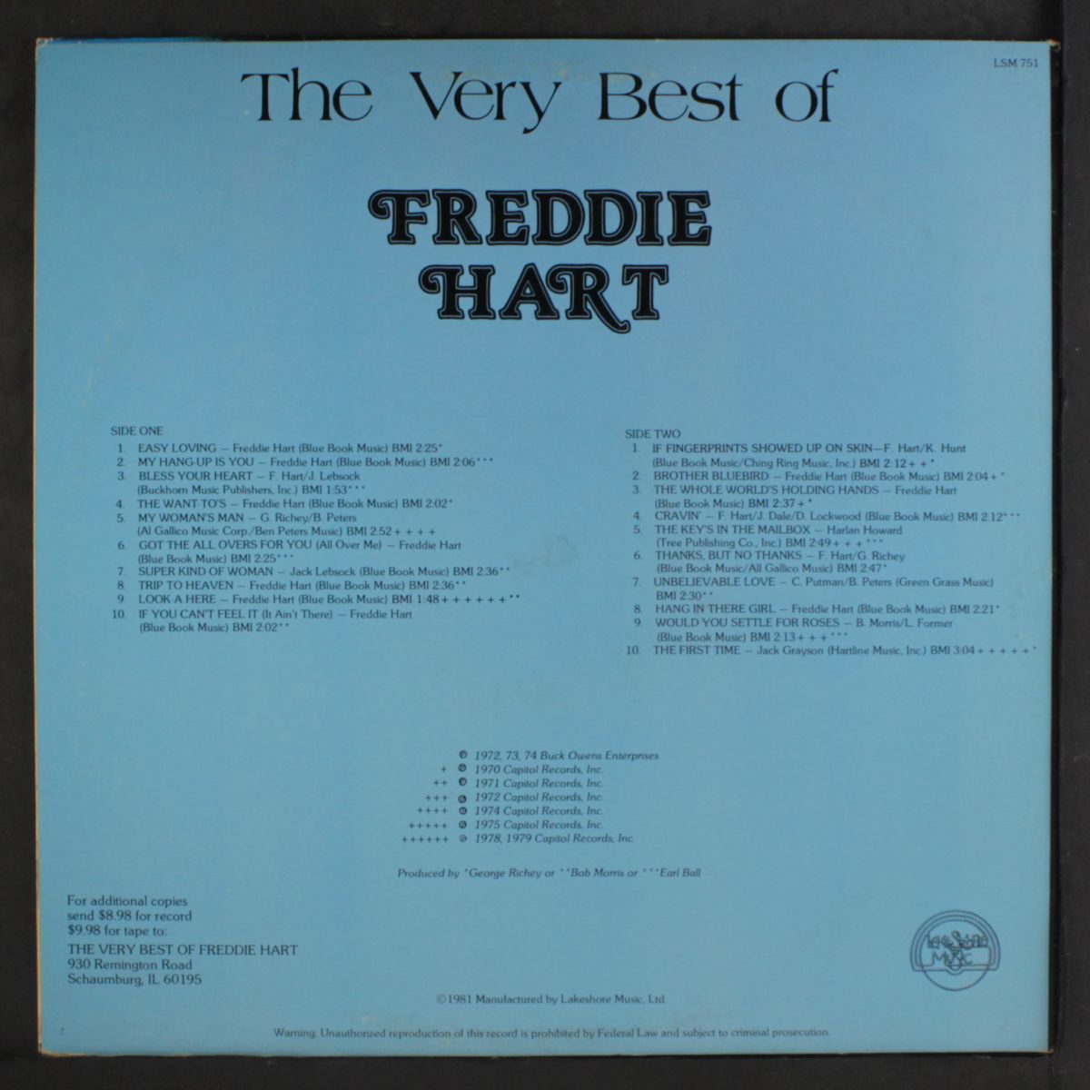 very best of by FREDDIE HART