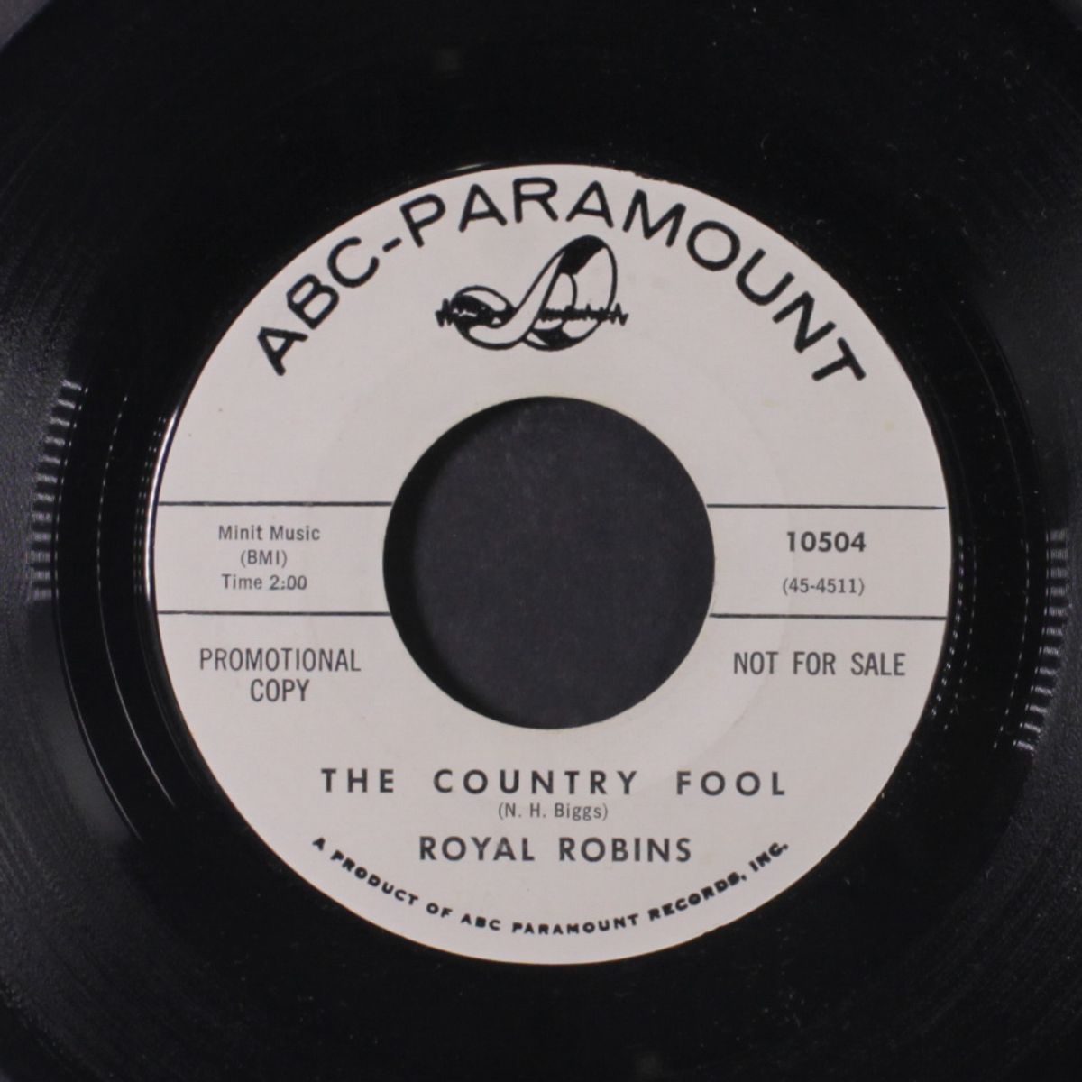 turn me loose / the country fool by ROYAL ROBINS