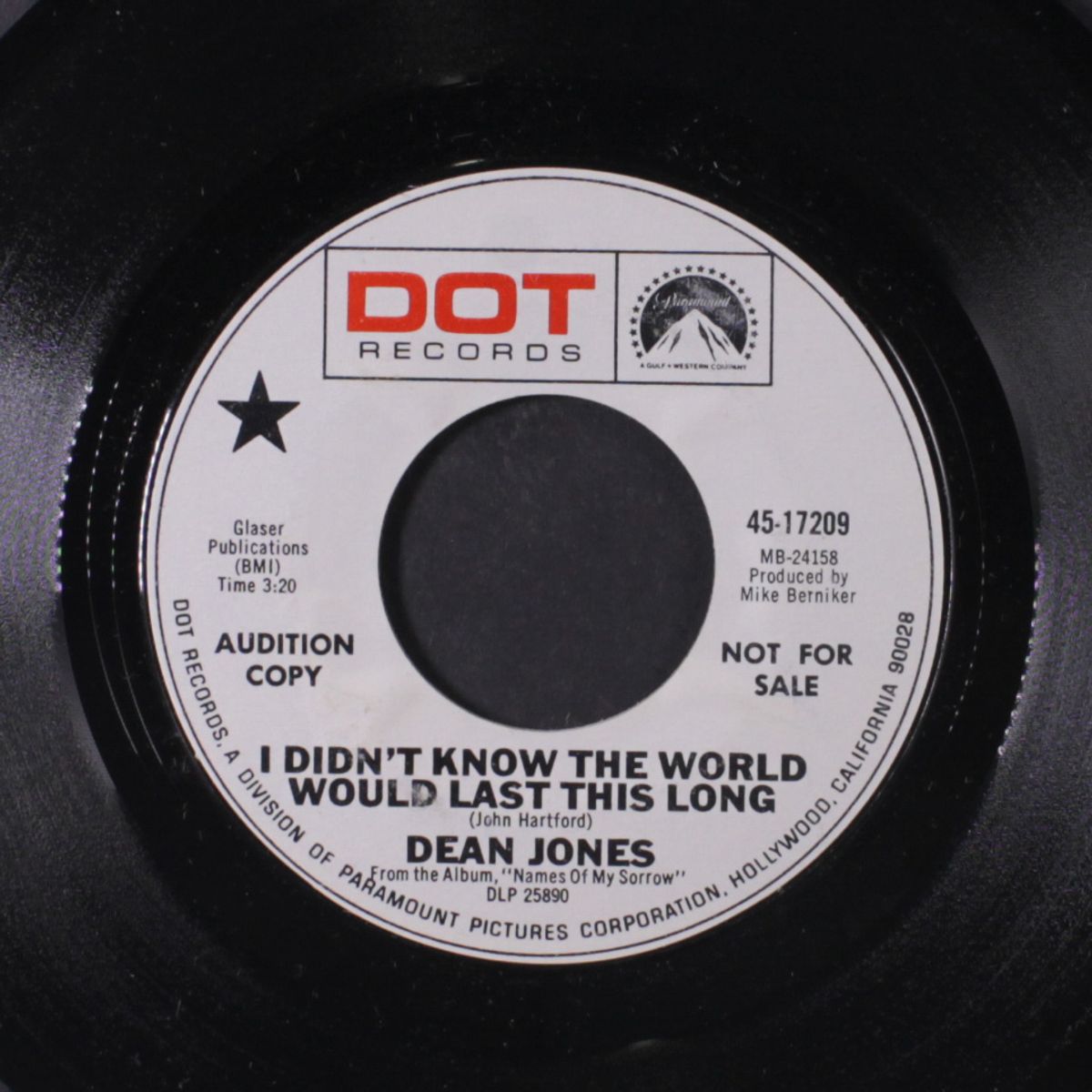 i didn't know the world would last this long / uh-huh-huh by DEAN JONES