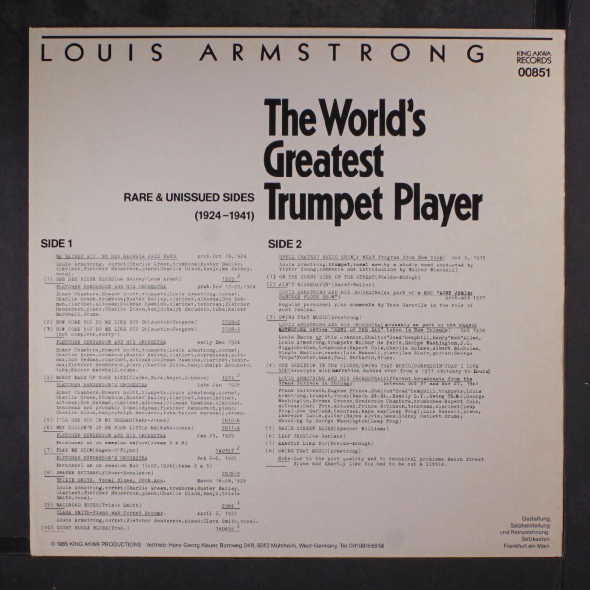 the world's greatest trumpet player by LOUIS ARMSTRONG
