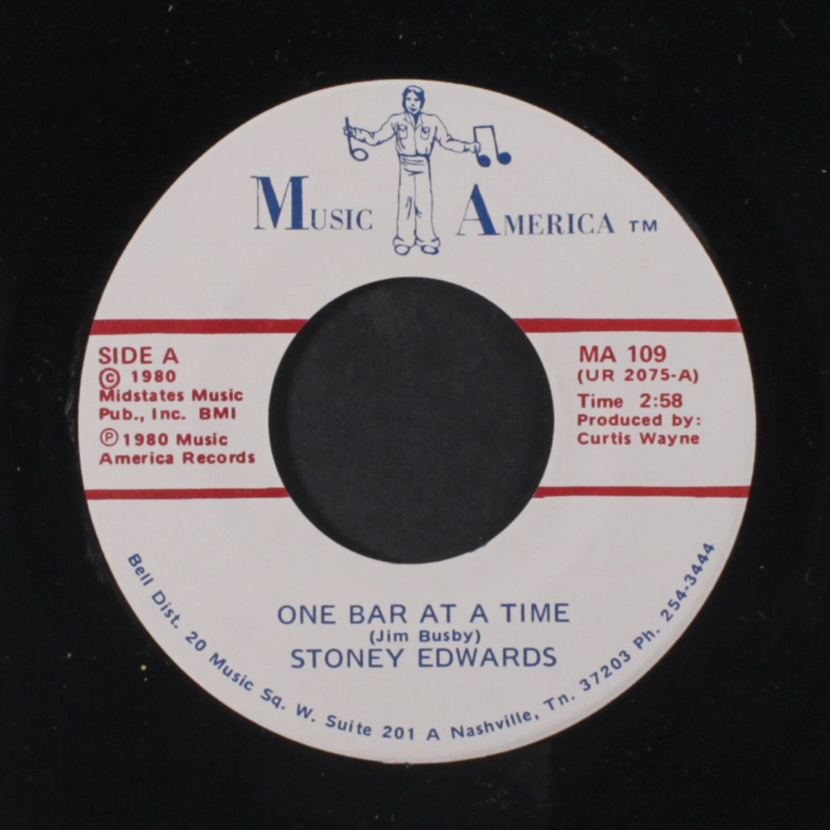 one bar at a time / stranger in my arms by STONEY EDWARDS