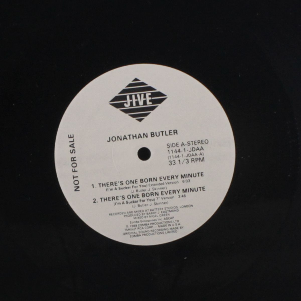 there's one born every minute by JONATHAN BUTLER