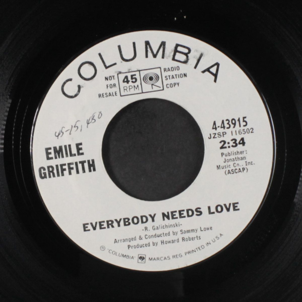 while we're dancing / everybody needs love by EMILE GRIFFITH