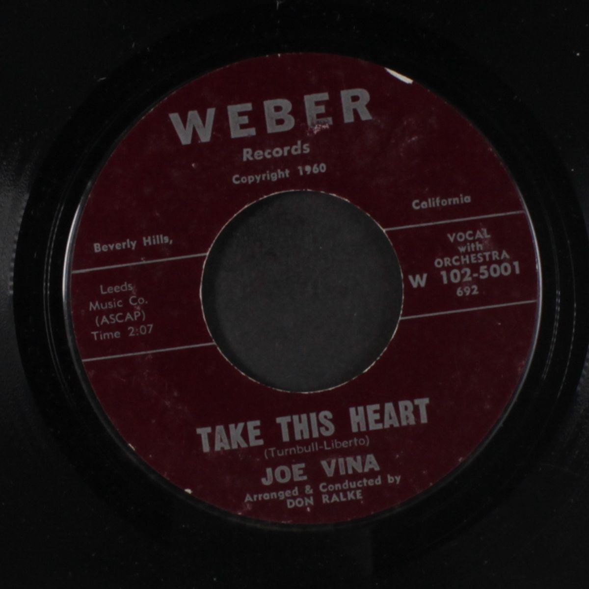 you walked / take this heart by JOE VINA