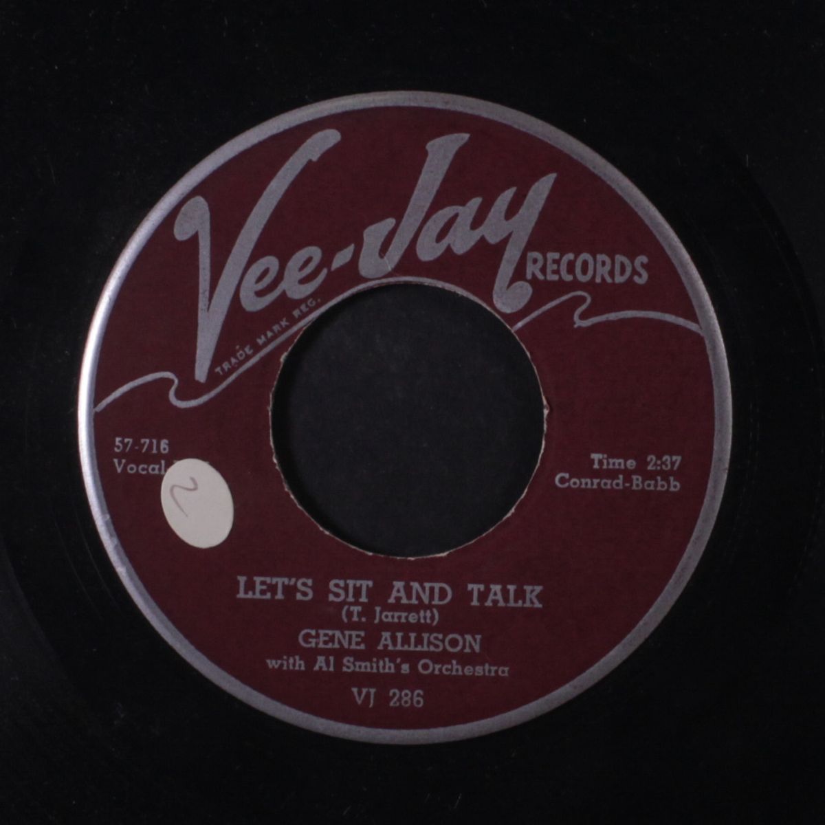 let's sit and talk / i don't know why by GENE ALLISON