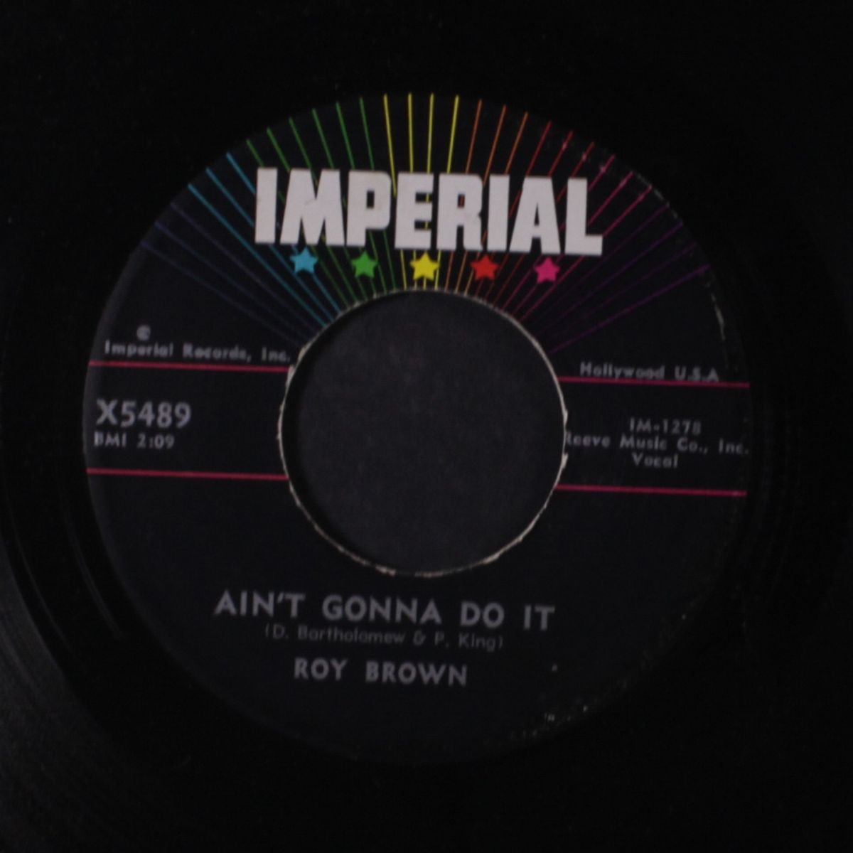 sail on little girl / ain't gonna do it by ROY BROWN