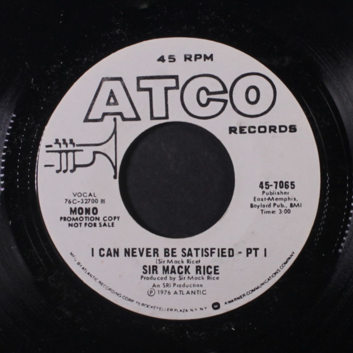 i can never be satisfied / same by SIR MACK RICE