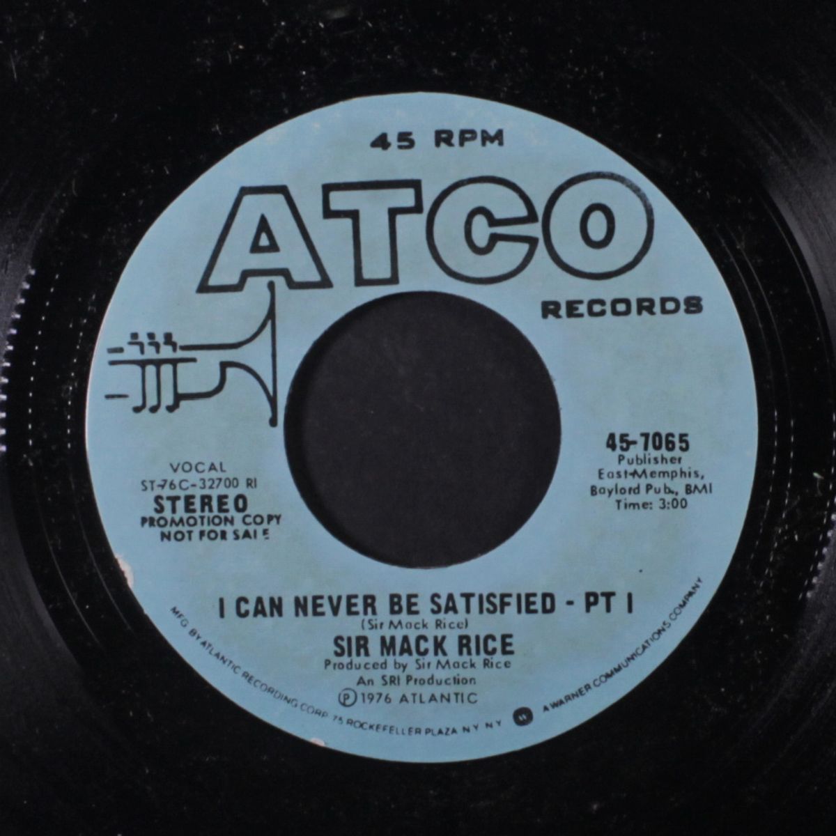 i can never be satisfied / same by SIR MACK RICE