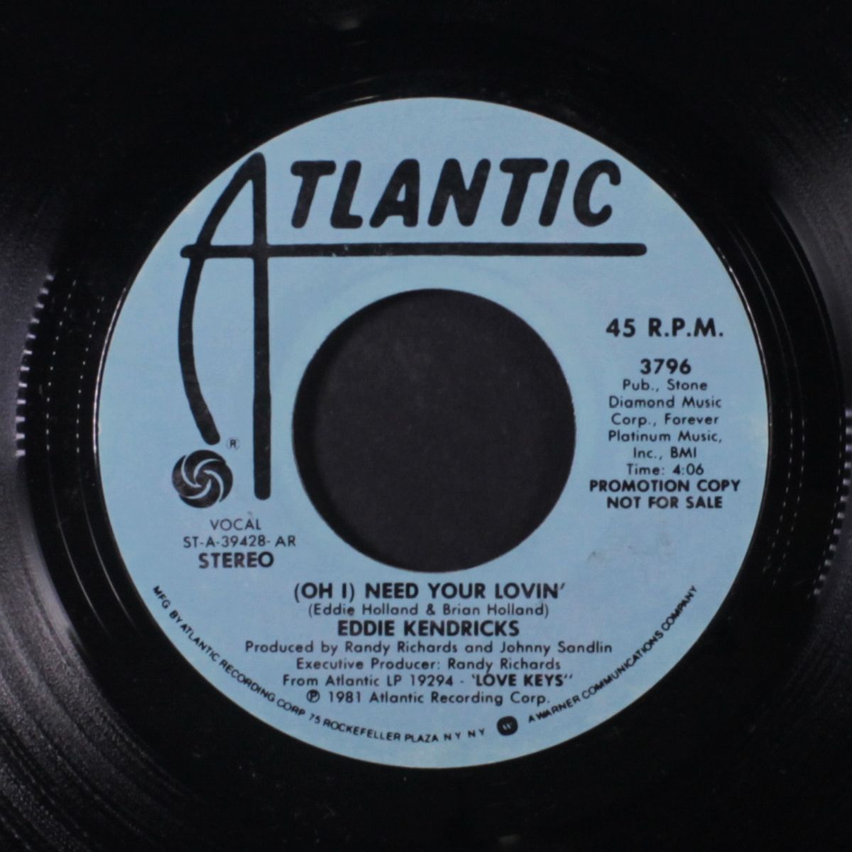 (oh i) need your lovin' / mono by EDDIE KENDRICKS