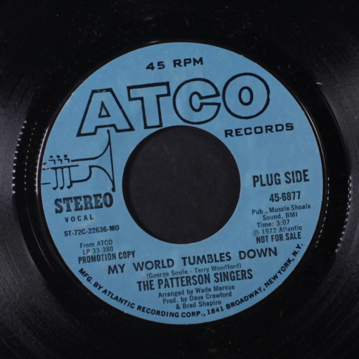 my world tumbles down / mono by PATTERSON SINGERS