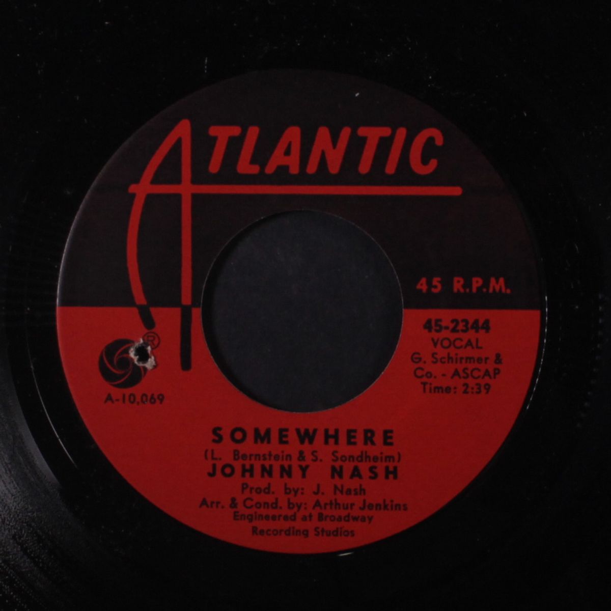 big city / somewhere by JOHNNY NASH